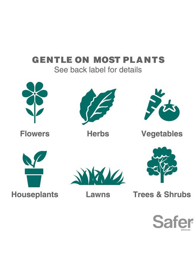 Safer 5118-6 Insect Killing Soap Concentrate - Insecticidal Soap for Plants - Kills Aphids, Whiteflies, Thrips, Spider Mites, and More - OMRI Listed for Organic Use - Image 5